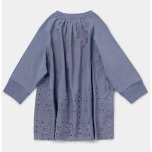 NEW MATILDA JANE BLUE IN THE MOMENT SWEATSHIRT TOP SIZE Large 31689T EYELET